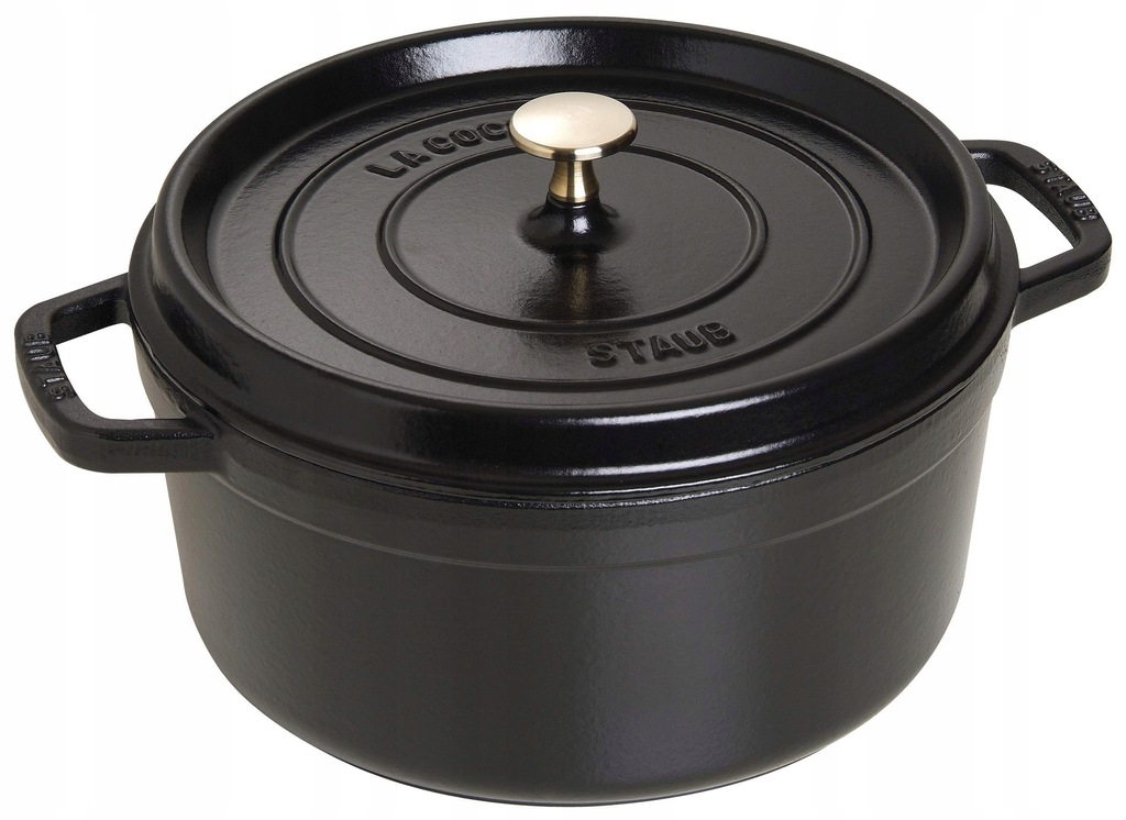 STAUB okrągły garnek 26 cm, 5 L,czarny