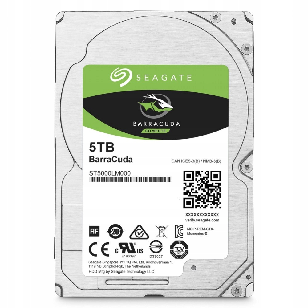 Dysk Seagate BarraCuda 5TB SATA3 5400obr 128MB