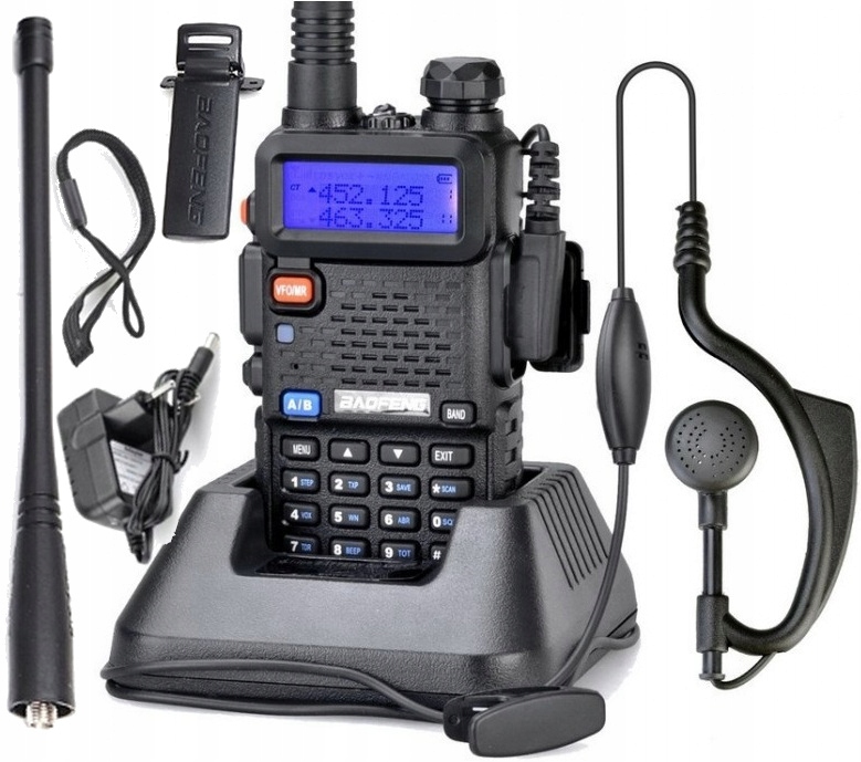 Krótkofalówka Radiotelefon Baofeng UV-5R HT 8W Radio Skaner Policja BAOFENG