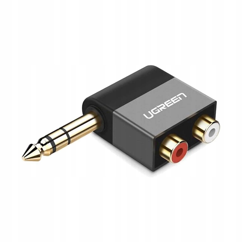 UGREEN AV147 Adapter 6.35 Jack męski do żeński RCA