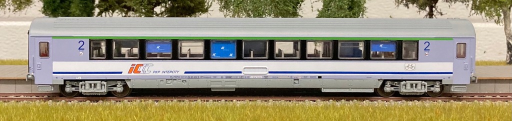 Wagon 2 klasa PKP Intercity konwersja H0 1:87