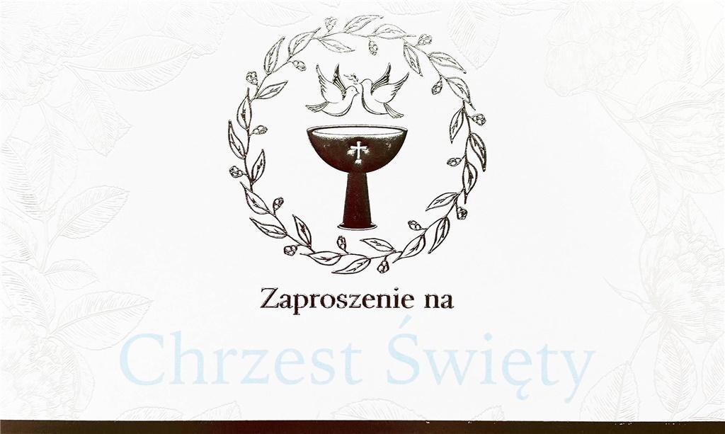 ZAPROSZENIE CHRZEST ŚWIĘTY ZP-16 (10 SZT.)