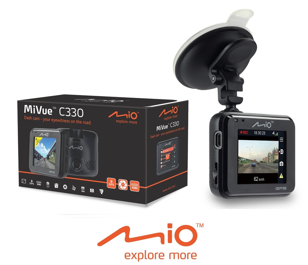 MIO MIVUE C330 GPS REJESTRATOR TRASY KAMERA 1080p - 7234647798 ...