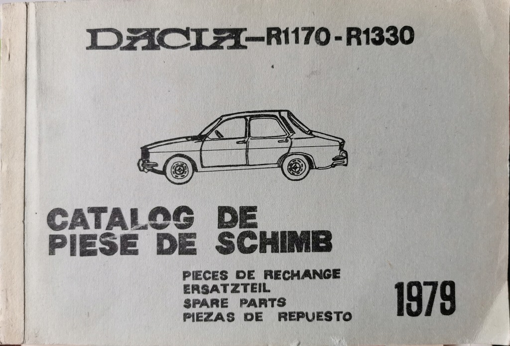 Dacia 1979 Katalog części zamiennych