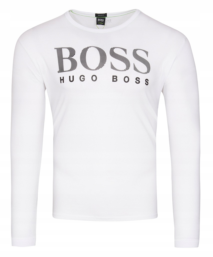 Koszulka Hugo Boss longsleeve BMG biała