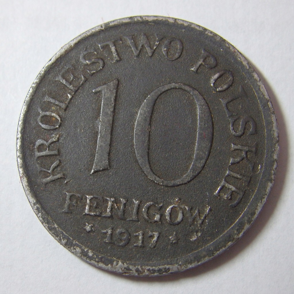 10 Fenigów Królestwo Polskie 1917r. BCM (4796c)