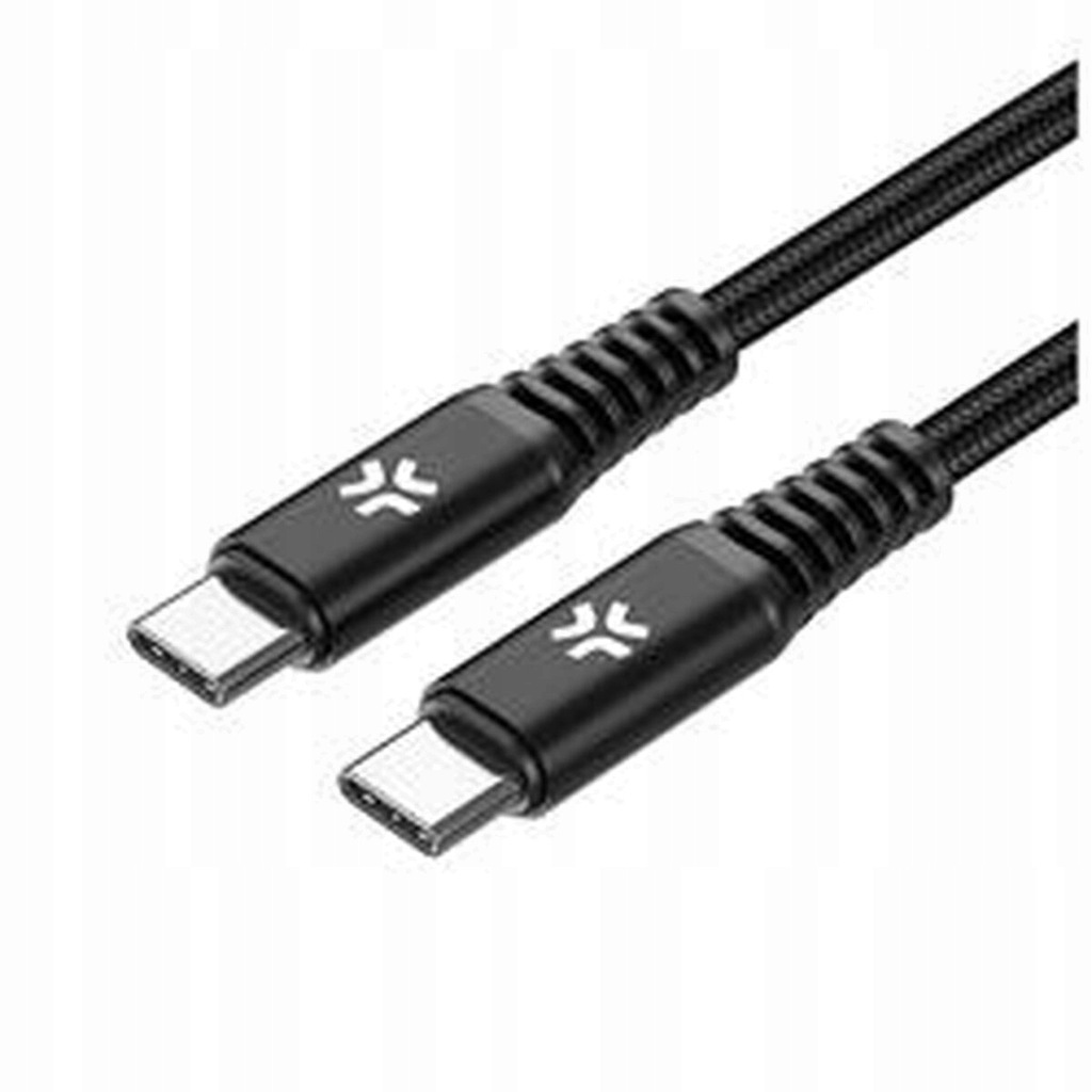 Kabel USB-C Celly USBCUSBC100WBK Czarny 2 m