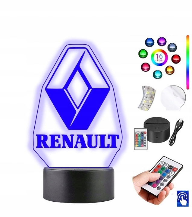 Lampka na biurko Renault Reno 16kol. LED PLEXIDO
