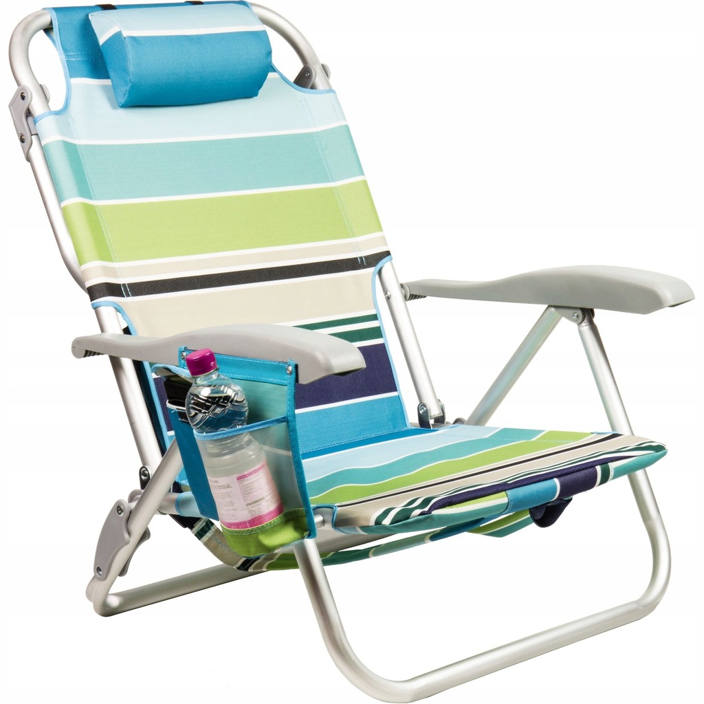 Leżak krzesło plecak plażowy leżanka 3 w 1