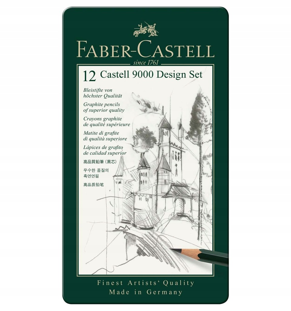 Ołówek zestaw artystyczny FaberCastell 9000 Design