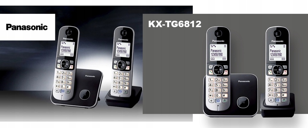 Купить Panasonic KX-TG6812 Черный телефон 2 наушника: отзывы, фото, характеристики в интерне-магазине Aredi.ru