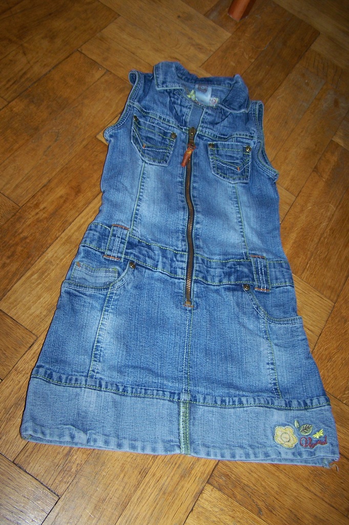 C&A Sukienka jeans sukieneczka 122 128