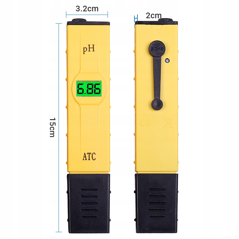 MIERNIK PH METR WODY BASEN TESTER KWASOMIERZ ATC