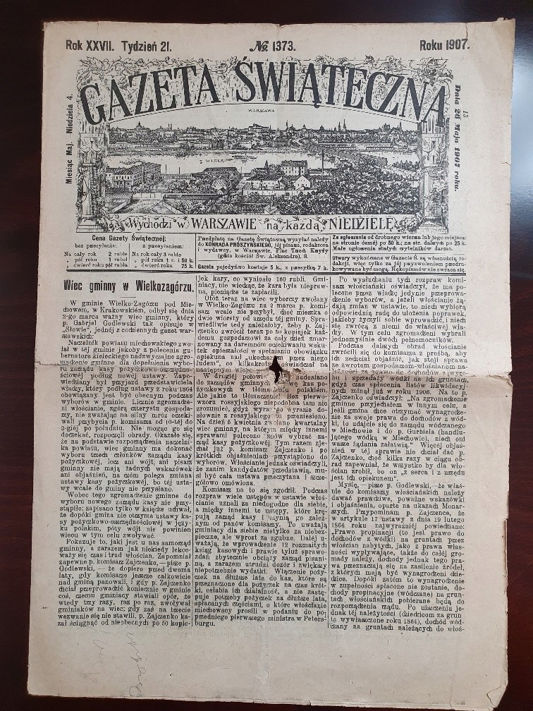 Gazeta Świąteczna Warszawa 1907 r.