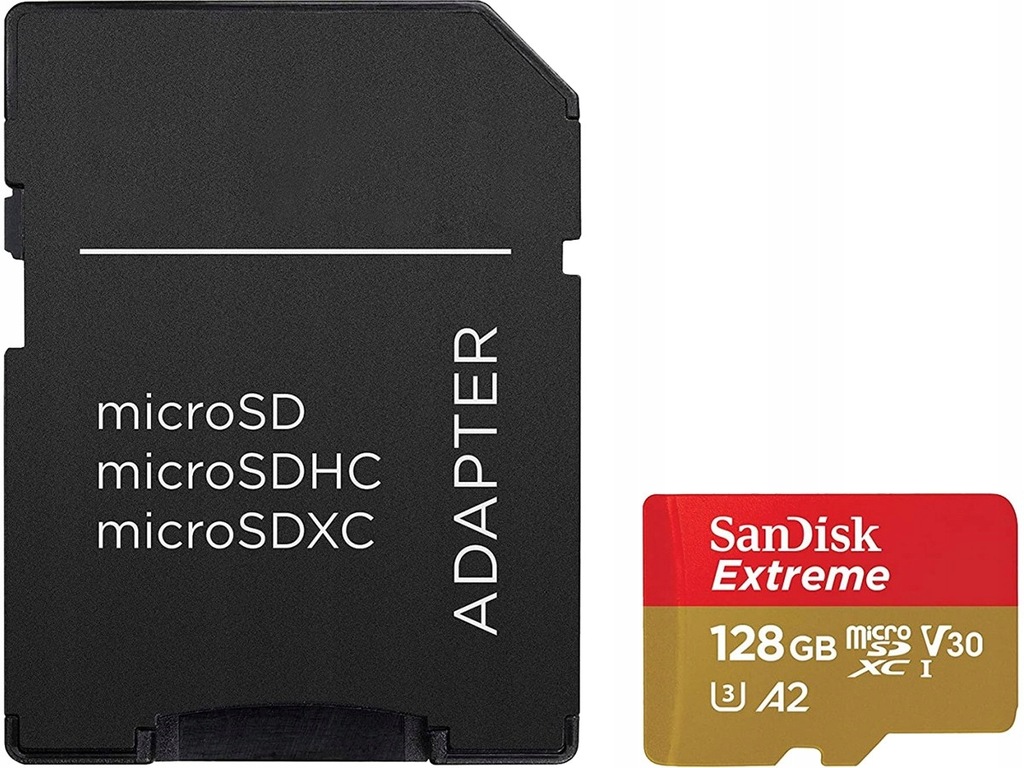 Купить Карта памяти SanDisk Extreme 128 ГБ A2 V30 U3 SDXC: отзывы, фото, характеристики в интерне-магазине Aredi.ru