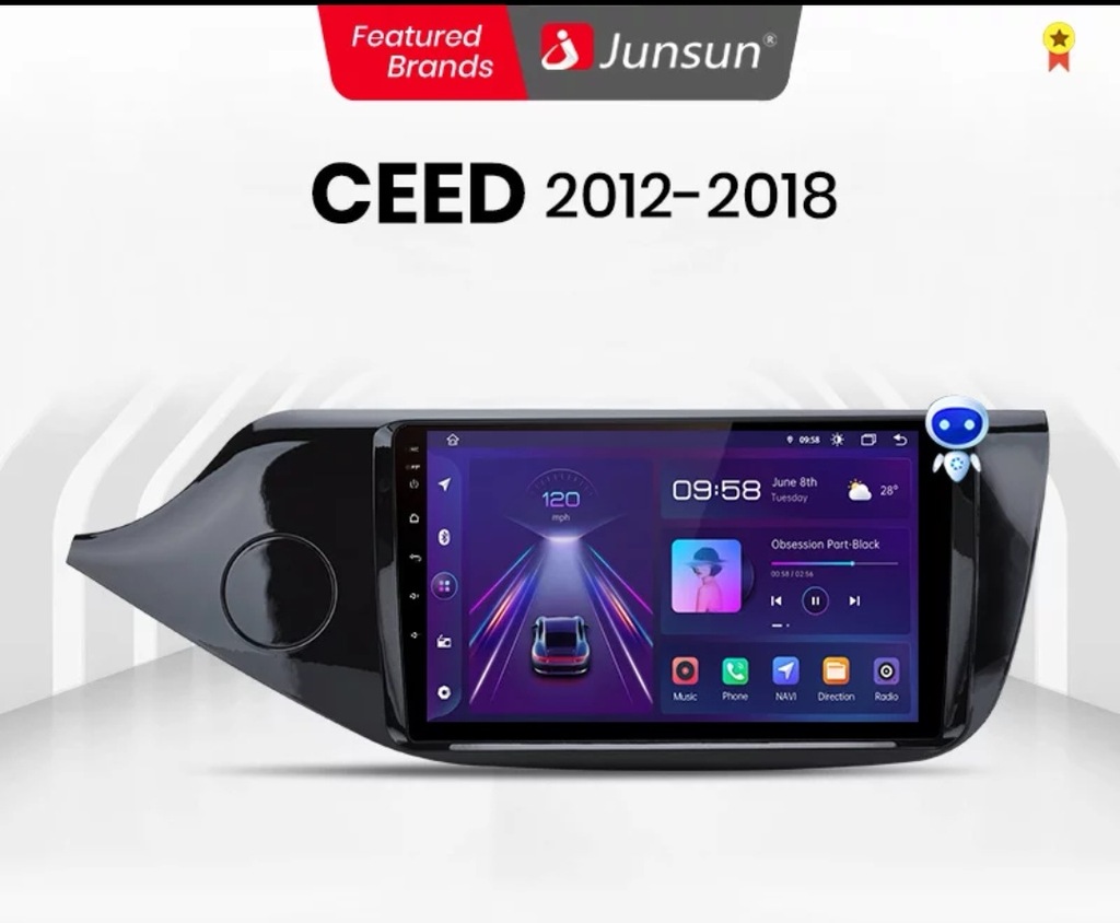 Radio 9" ANDROID KIA CEED 2/32G 12-18r +kam+