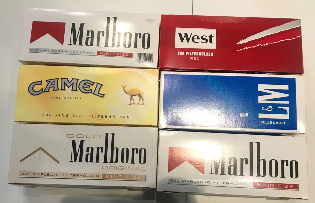 Gilzy z filtrem Tutki Marlboro L&M West CAMEL 1200