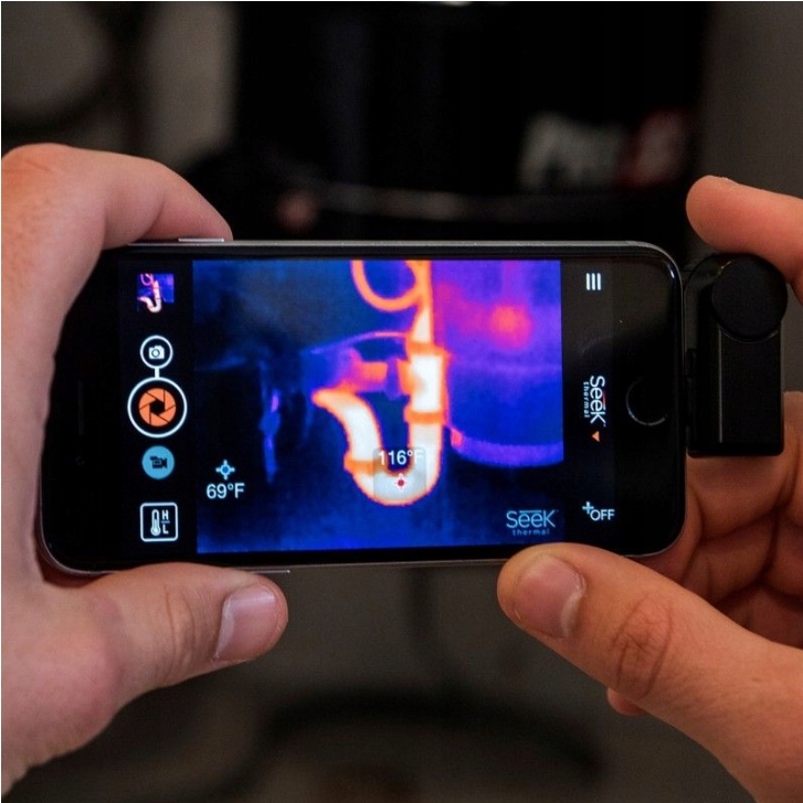 Купить Компактная тепловизионная камера Seek Thermal iOS: отзывы, фото, характеристики в интерне-магазине Aredi.ru