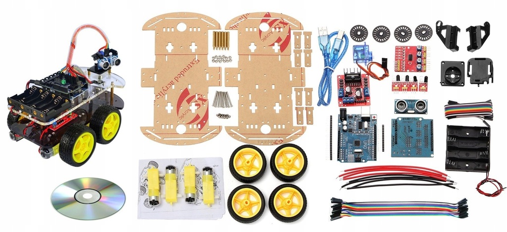 ROBOT ARDUINO UNO R3 CAR KIT 4WD ULTRASONIC