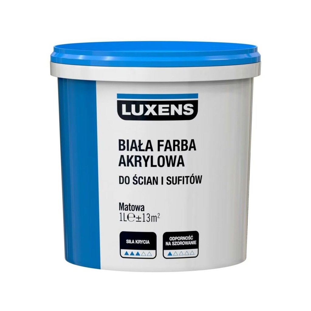 Farba Luxens Akrylowa Biały 1 l Biała - 13868171743 - oficjalne ...