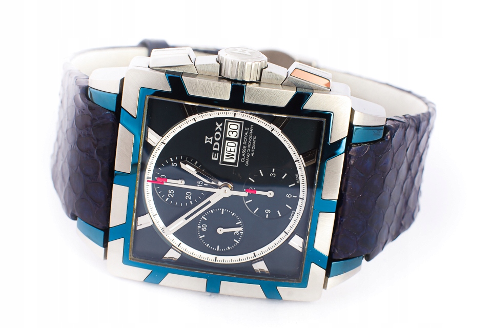 EDOX CLASSE ROYALE CHRONOGRAPH AUTOMATIC 40MM BOX 11386703531 oficjalne archiwum Allegro