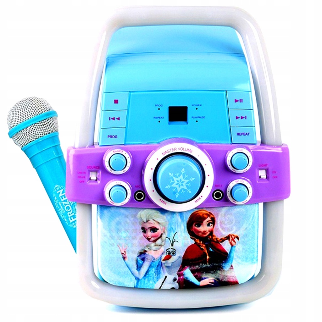 FROZEN BOOMBOX KARAOKE ODTWARZACZ CD Z MIKROFONEM 7424941745