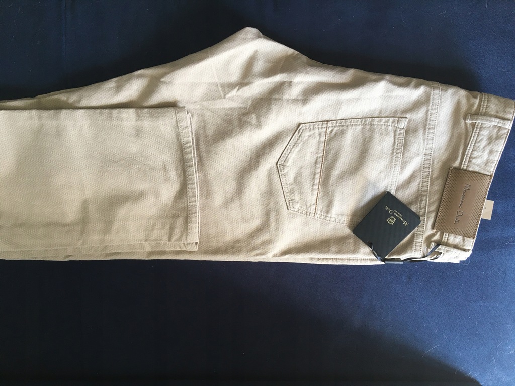 MASSIMO DUTTI SPODNIE MĘSKIE LETNIE 42 SLIM FIT