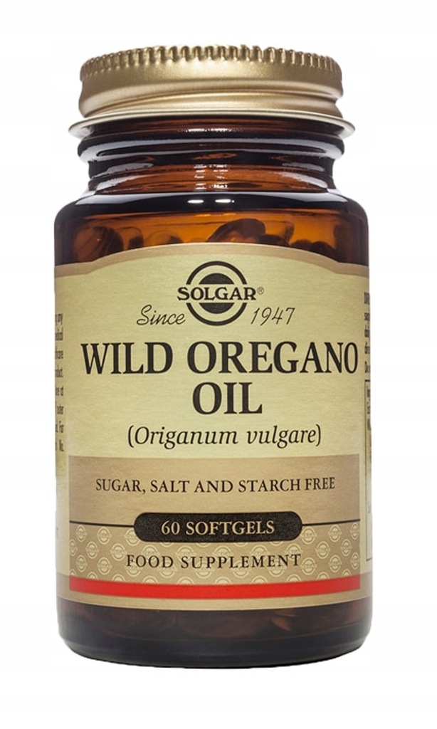 SOLGAR - Wild oregano oil / Olej z dzikiego oregano | 60 kapsułek