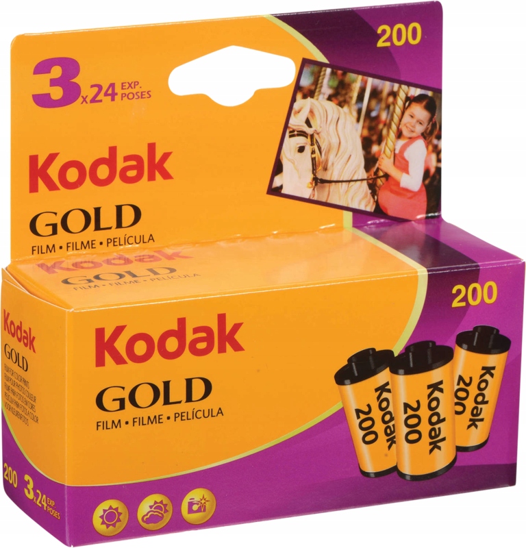 Film Klisza Kolor Negatyw KODAK 135 GOLD 200 3x 24