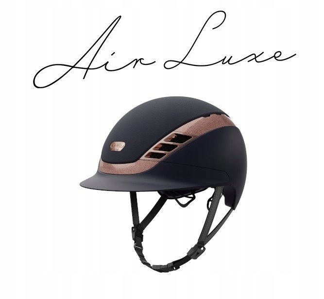 Kask ABUS AirLuxe SUPREME - Pikeur - midnight blue/rose gold 55-57 cm