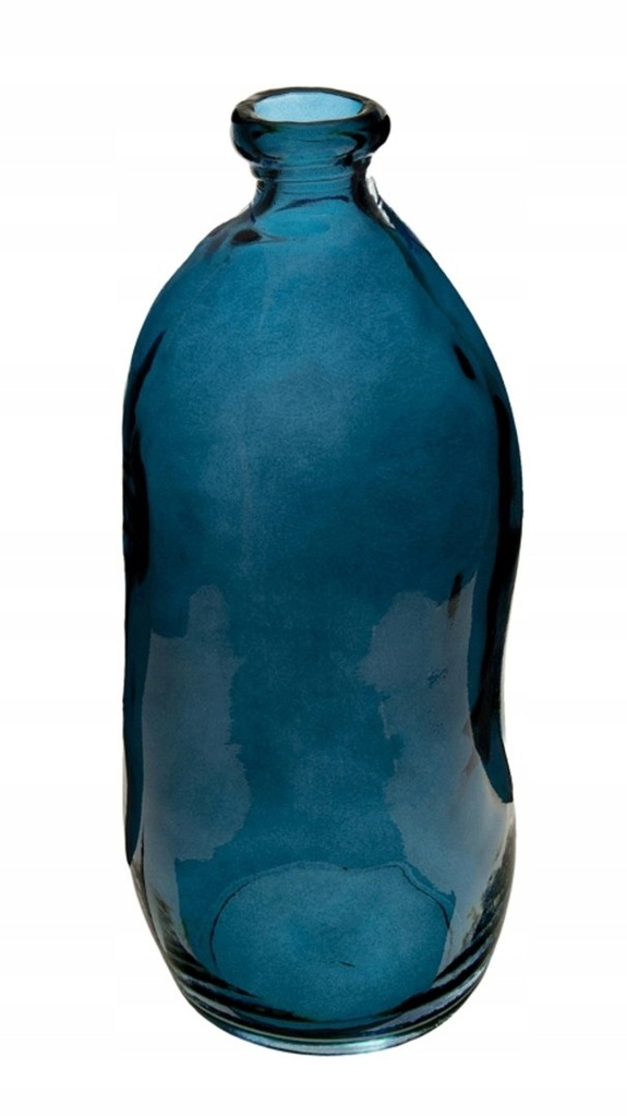 Wazon szklany Jeanne Blue z recyklingu Przezroczysty wazonik na kwiaty, tra