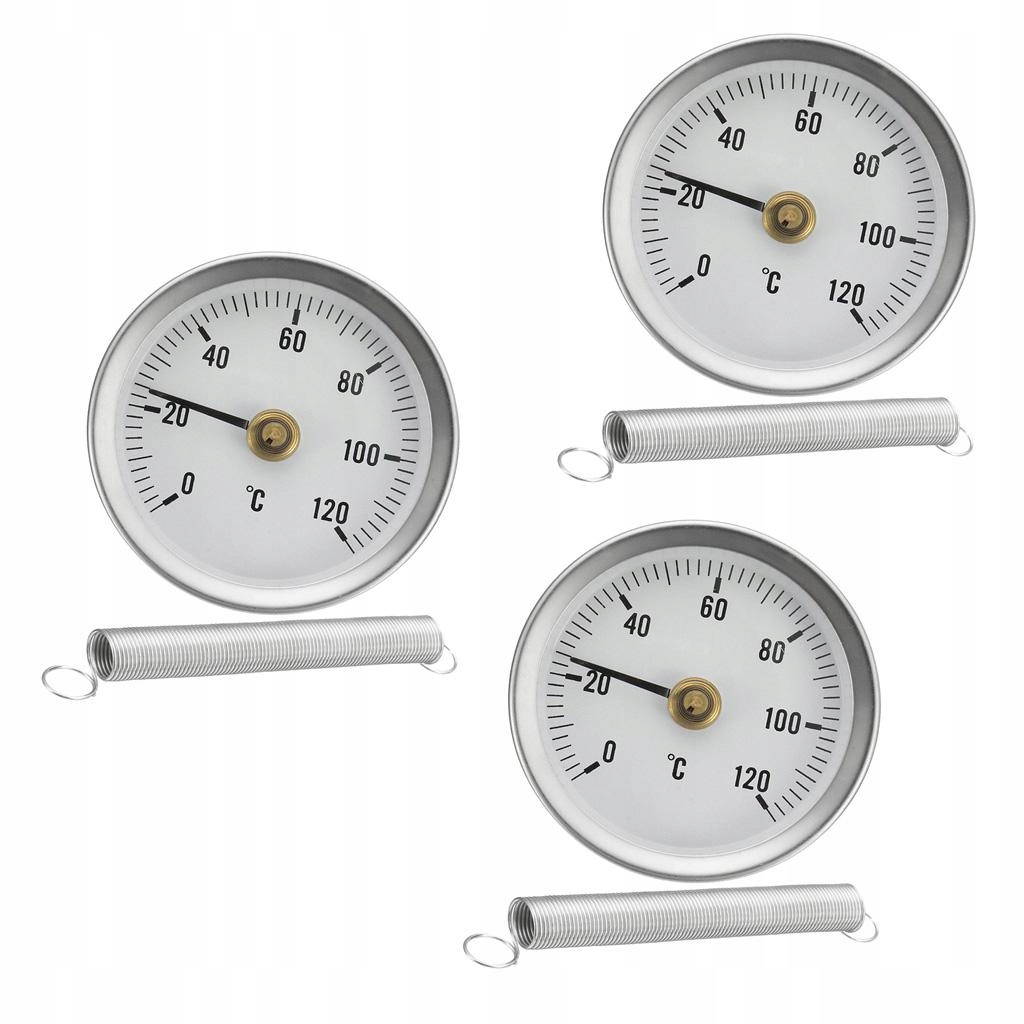 3pcs 63mm Tube Temperature Measuring Device with