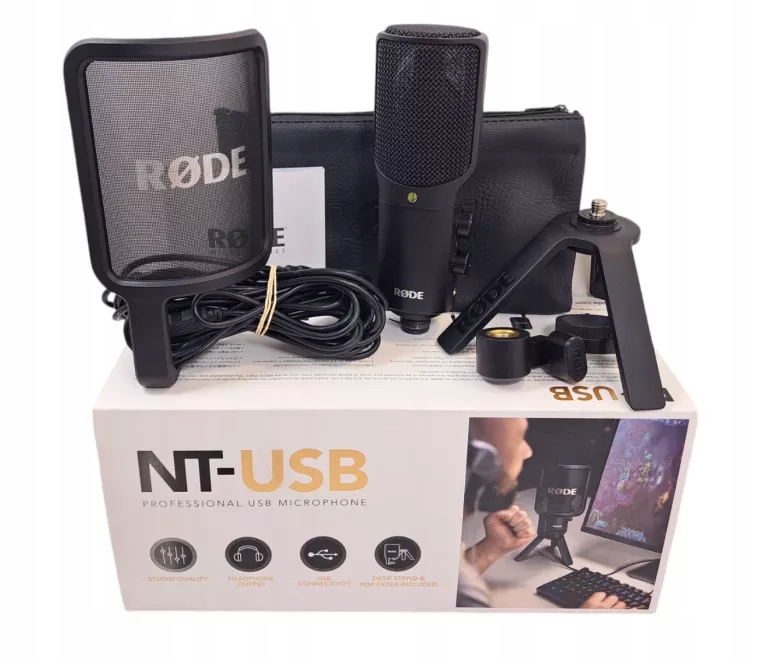 MIKROFON POJEMNOŚCIOWY WOKALOWY RODE NT-USB