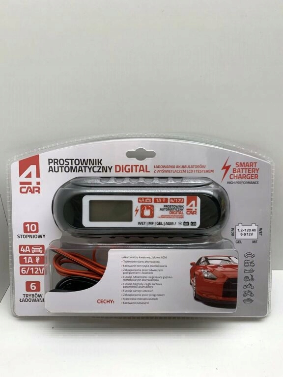 PROSTOWNIK AUTOMATYCZNY DIGITAL 4CAR 4A 1A 6/12V
