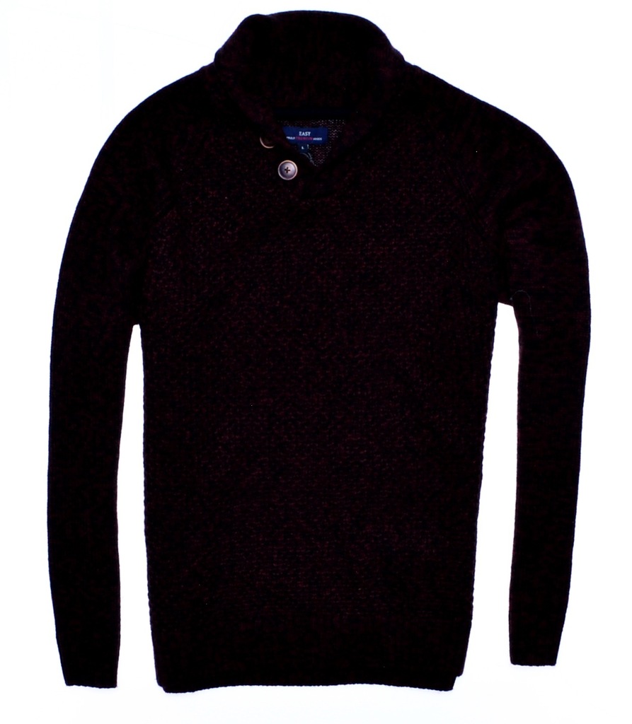 4909-77 ...EASY ... m#b MELANZOWY SWETER GOLF r.L