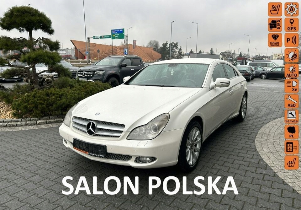 Mercedes-Benz CLS lift, biala perla, podgrzwen...