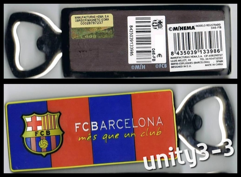 otwieracz-magnes FC BARCELONA