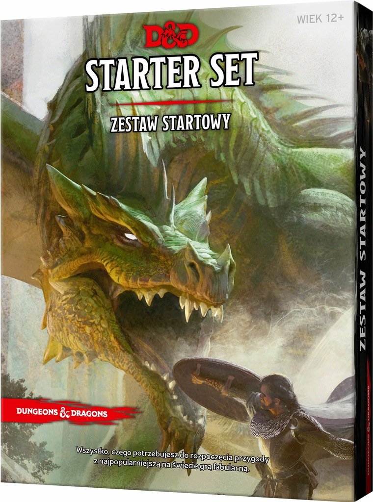 NOWY Dungeons & Dragon Zestaw startowy D&D ed. POLSKA (wyd. Rebel) UNIKAT