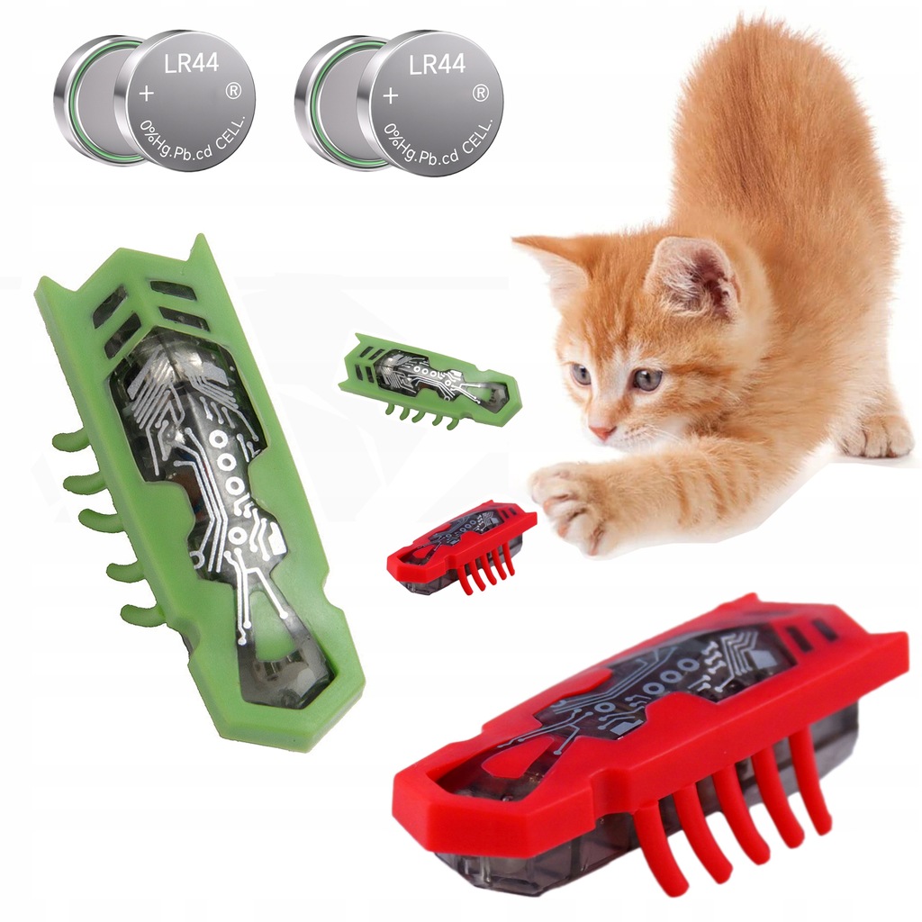 2x Karaluch robak insekt jak hexbug La Cucaracha Zabawka dla kota 4xBa