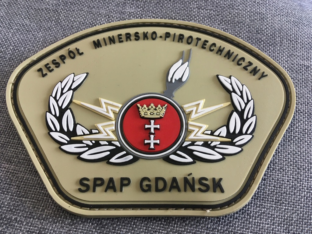 Naszywka pvc SPAP GDAŃSK PIRO Policja AT