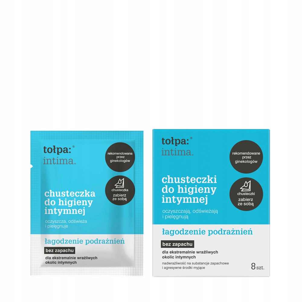 Chusteczki do higieny intymnej TOŁPA intima 8 szt