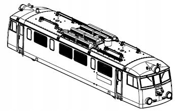 Obudowa do elektrowozu EP08-13 Piko 96383-09