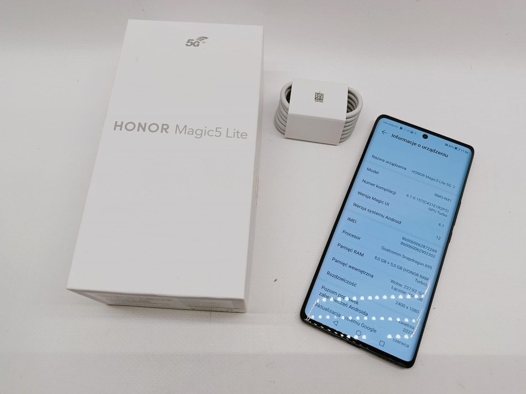 Smartfon Honor Magic5 Lite 8 GB / 256 GB czarny