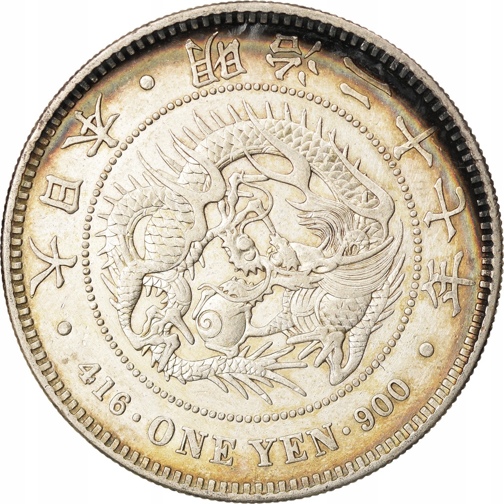Moneta, Japonia, Mutsuhito, Yen, 1894, AU(50-53),