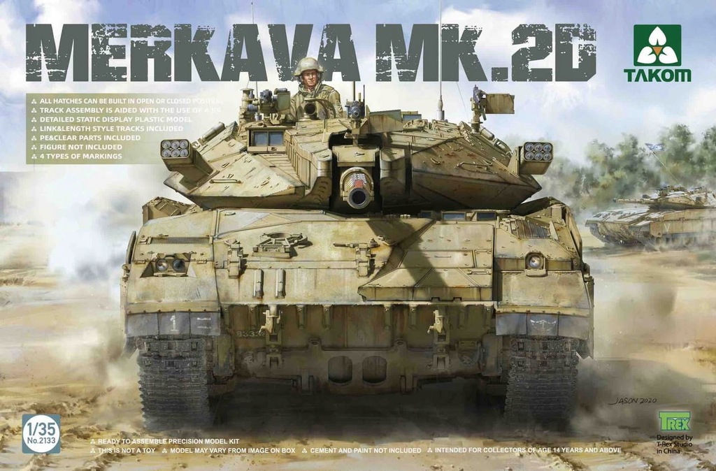 TAKOM 2133 1:35 Merkava 2D Israel Defence Forces Main Battle Tank