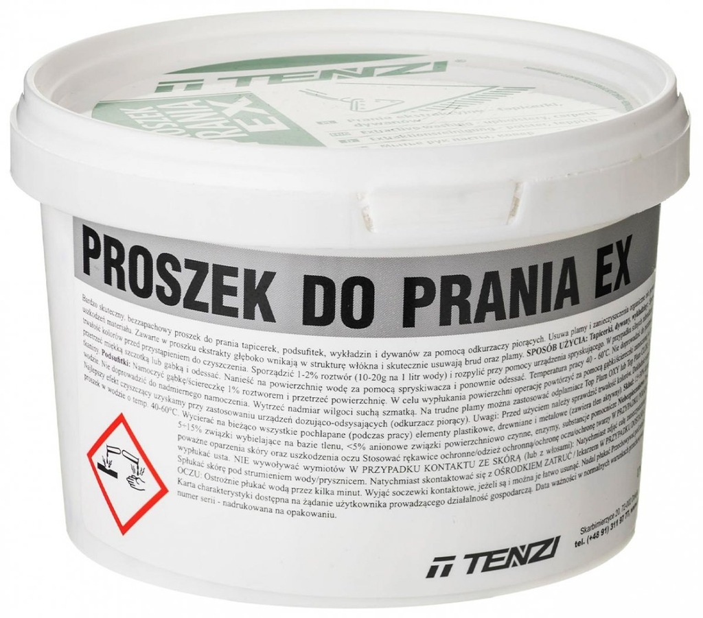 TENZI EX Proszek do prania tapicerki dywanów 0.5kg