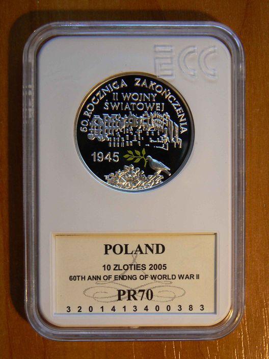 10 ZŁ 2005 ZAKOŃCZENIE WOJNY GRADING PR70  WROCŁAW