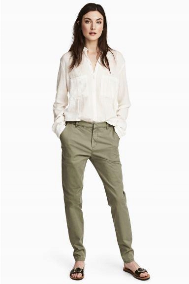 28L175 H&M__MJ9 SPODNIE CHINOS __XS