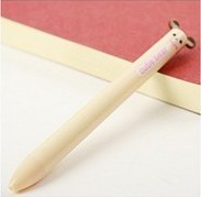 Nowy długopis Cutie Bear, 2 wkłady/kolory - żółty