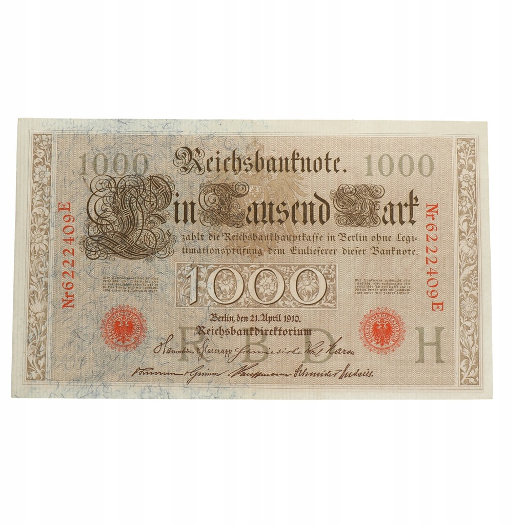 Niemcy - 1.000 marek Reichsbanknote - 1910 r H/E
